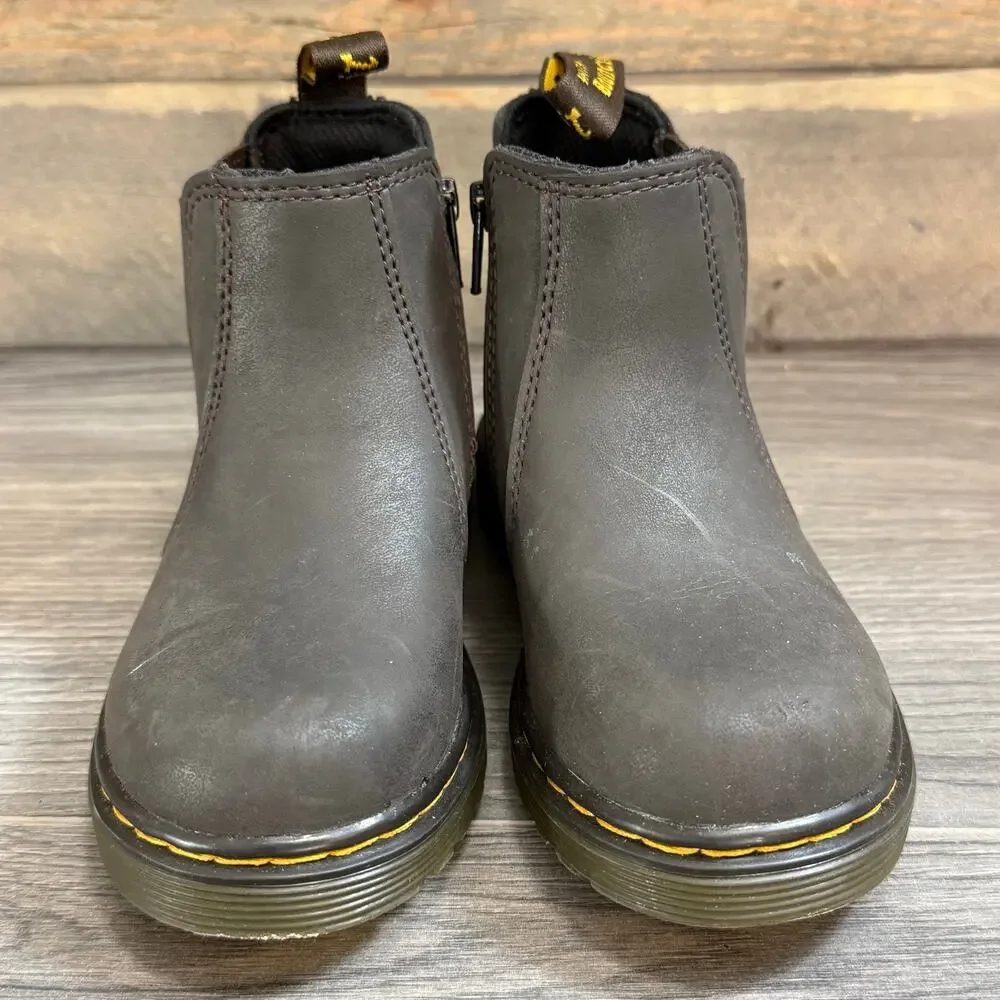 Dr Doc Martens Softy T Leather Chelsea Boot Size 9 Toddler Side Zip 2976